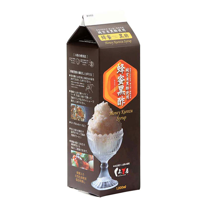 ハニー・蜂蜜黒酢シロップ 1L ×12本