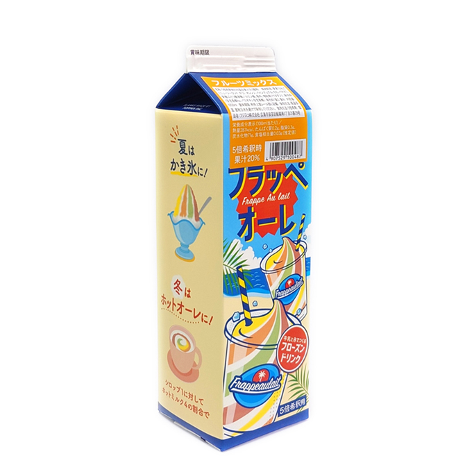 フジスコ・フラッペオーレ フルーツミックス 1,000ml ×8本
