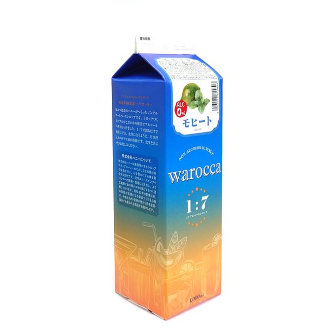 ワロッカ・ノンアルコールシロップ モヒート 1L ×12本
